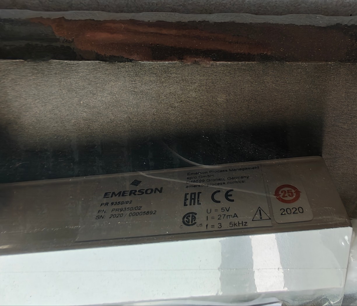 Датчик вибрации Emerson Pr9350/02