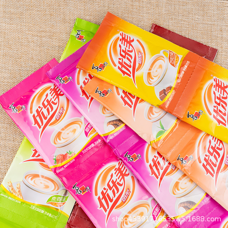 Youlemei Milk Tea 22g Small Package Brewed Milk Tea Powder Bagged Instant Brewed Original Taro Meal Replacement Milk Tea Drink