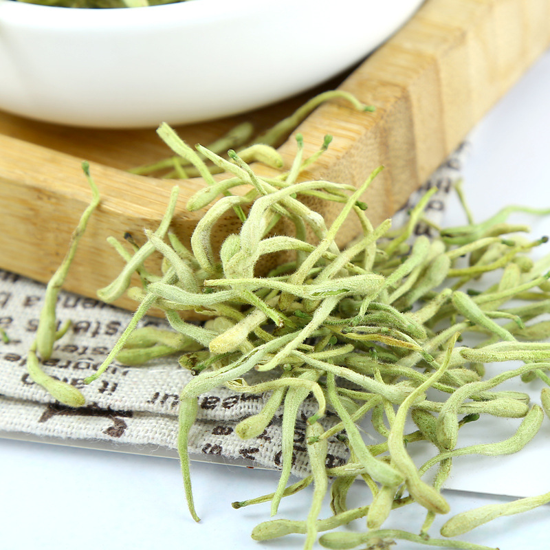 Wholesale Henan Fengqiu Honeysuckle Bulk 500g Fluffy Honeysuckle Tea New Arrival Canned Dry Mountain Honeysuckle Tea