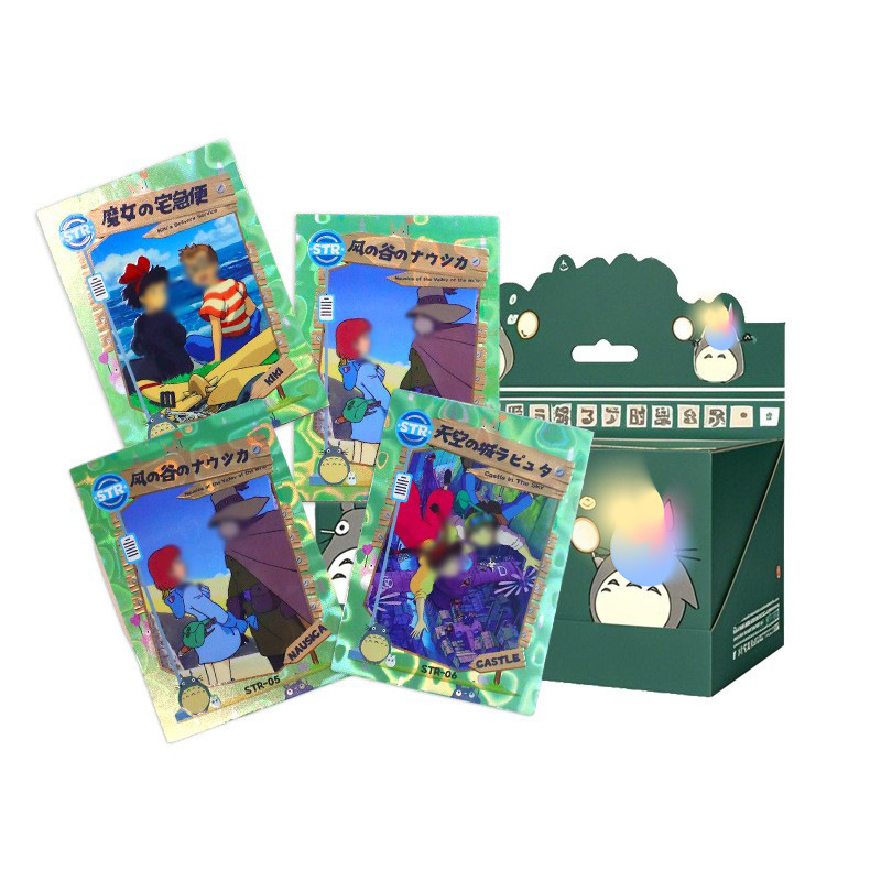 Live Card Opening, Customized Board Game Cards, Japanese Anime Totoro Game, Crystal Uv Flash Bottom Laser Cards, Customized