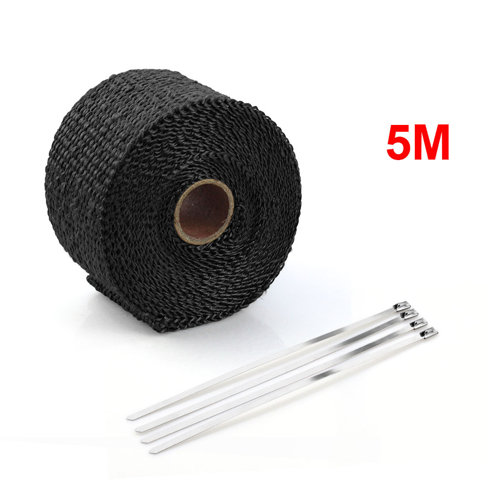 5 m exhaust pipe heat insulation banana belt 10 M motorcycle heat insulation cotton fireproof silencer heat insulation banana cloth