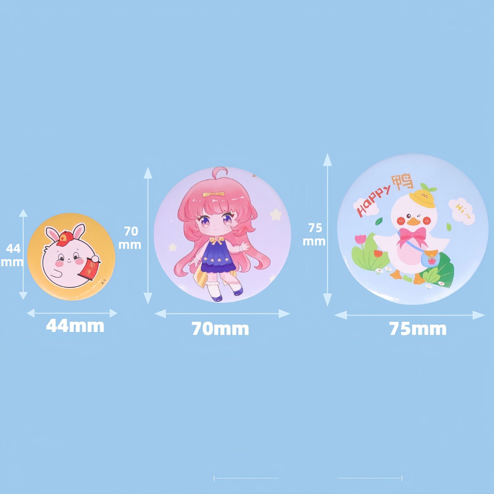 Custom Makeup Mirror Business Promotion Commemorative Gift Enterprise Annual Meeting Student Gift Portable Portable Pocket Single-sided Mirror