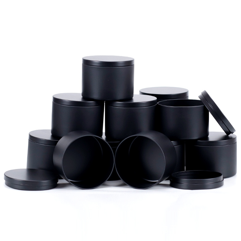 Spot Candle Jar 8oz4oz Scented Candle Jar Factory Direct Sales Export Special Candle Jar Tinplate Round Jar Iron