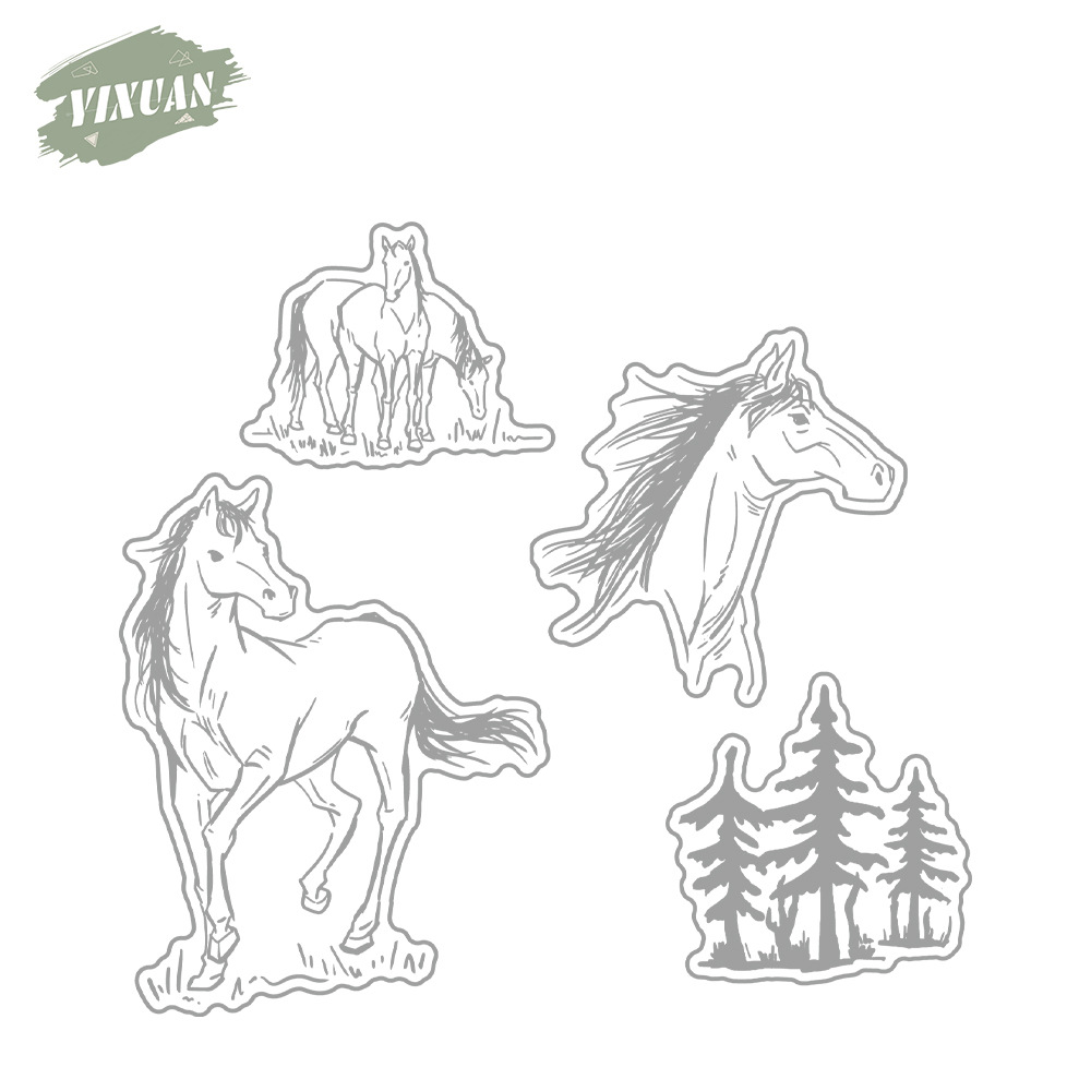 Steed scrapbook Metal Carbon Steel Knife Die Silicone Stamp cutting die Embossed Etching Cutting Knife Die