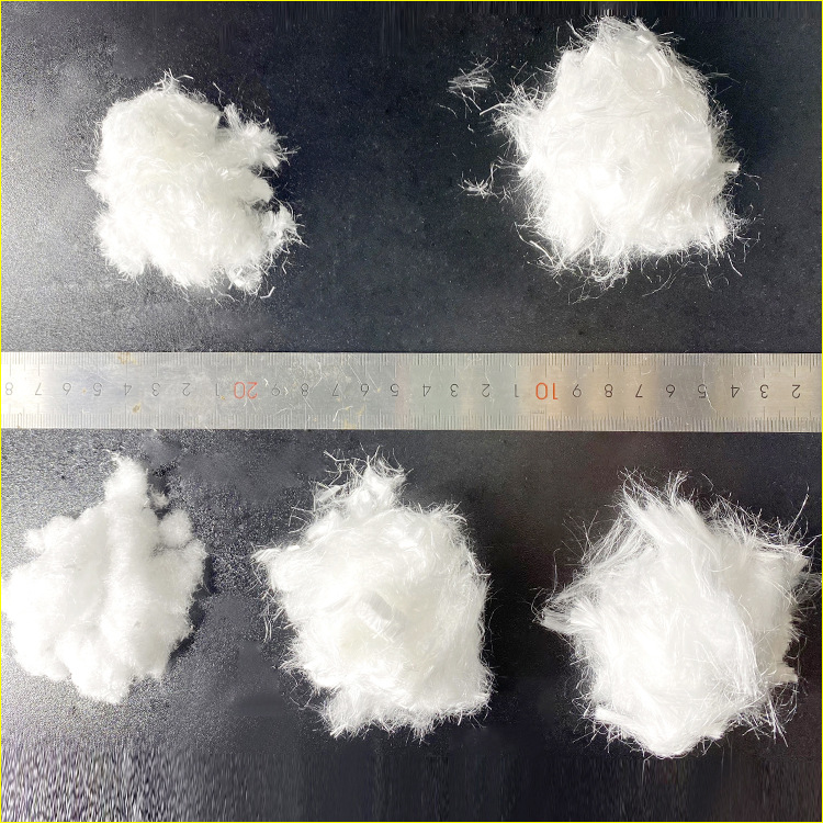 3MM to 18MM Ultra-high Molecule Polyethylene Short Fiber UHMWPE High-range Concrete Rubber Enhancement