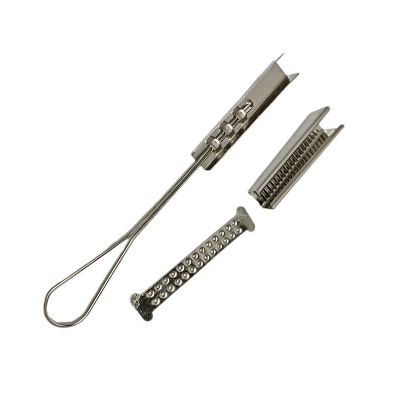 Production optical cable link clamp stainless steel S-type fastener optical fiber cable clamp cable fastener Tension clamp