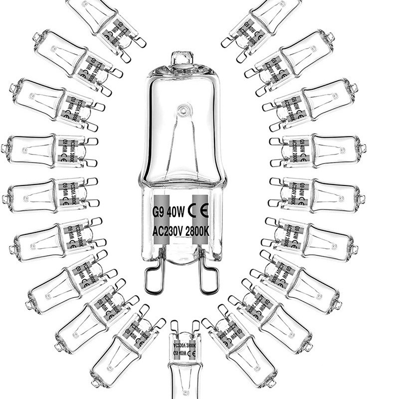 G9 halogen bulb 220V25W40W oven Bulb Table Lamp wall lamp crystal pin bulb tungsten halogen bulb