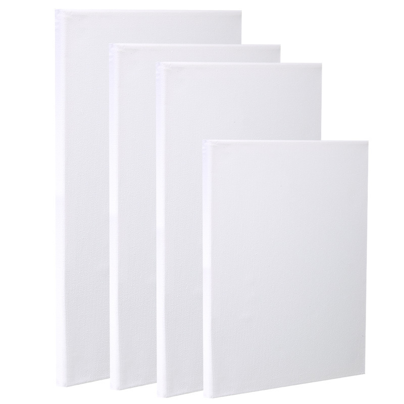 Oil Painting Frame Pure Cotton Canvas Inner Frame Texture Drawing Board Solid Wood Strip Painting Material Linen Blank Hand-Painted Acrylic Canvas Frame