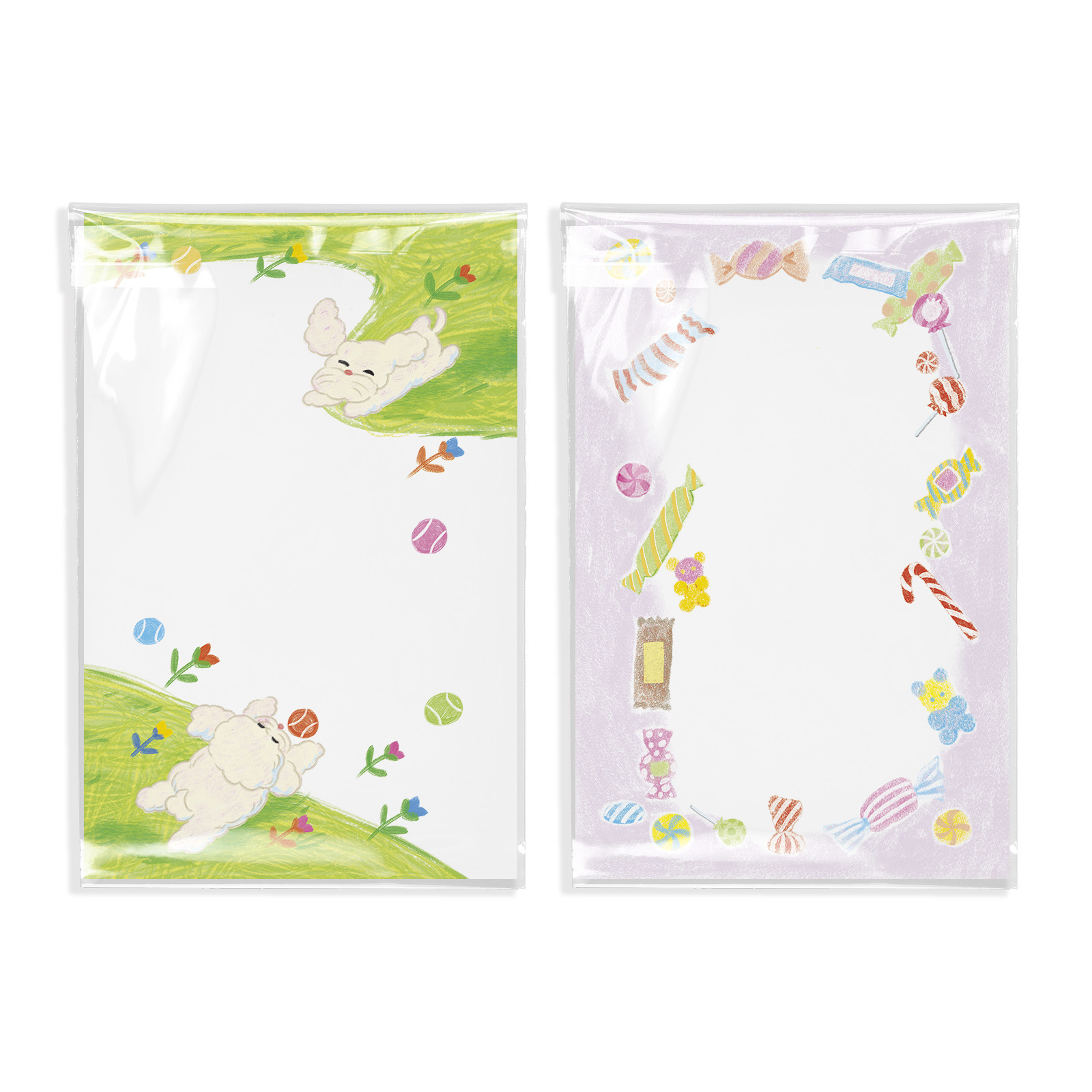 Agugu Original M5 Inner Pages Japanese Salt Series Hand-Drawn Basic Ins Journal Collage Material Tearable Sticky Notes