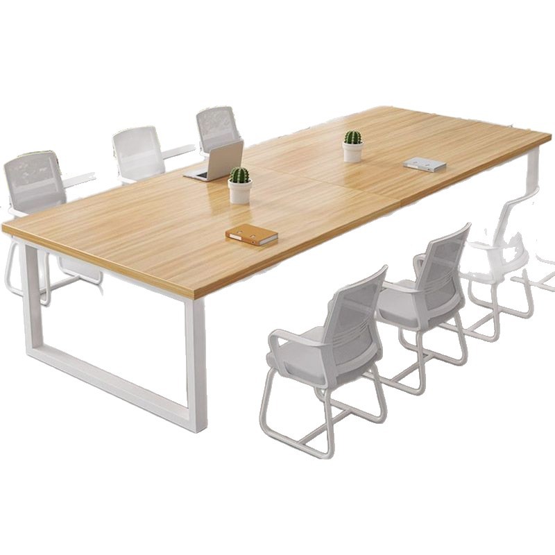 Conference Table Long Table Office Desk and Chair Combination Simple Modern Rectangular Table Workbench Office Negotiation Table