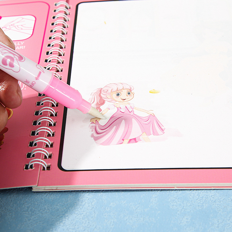 Amazon explosions English foreign language water Painting Book cross-border e-commerce coloring book children's drawing board magic book can be repeated
