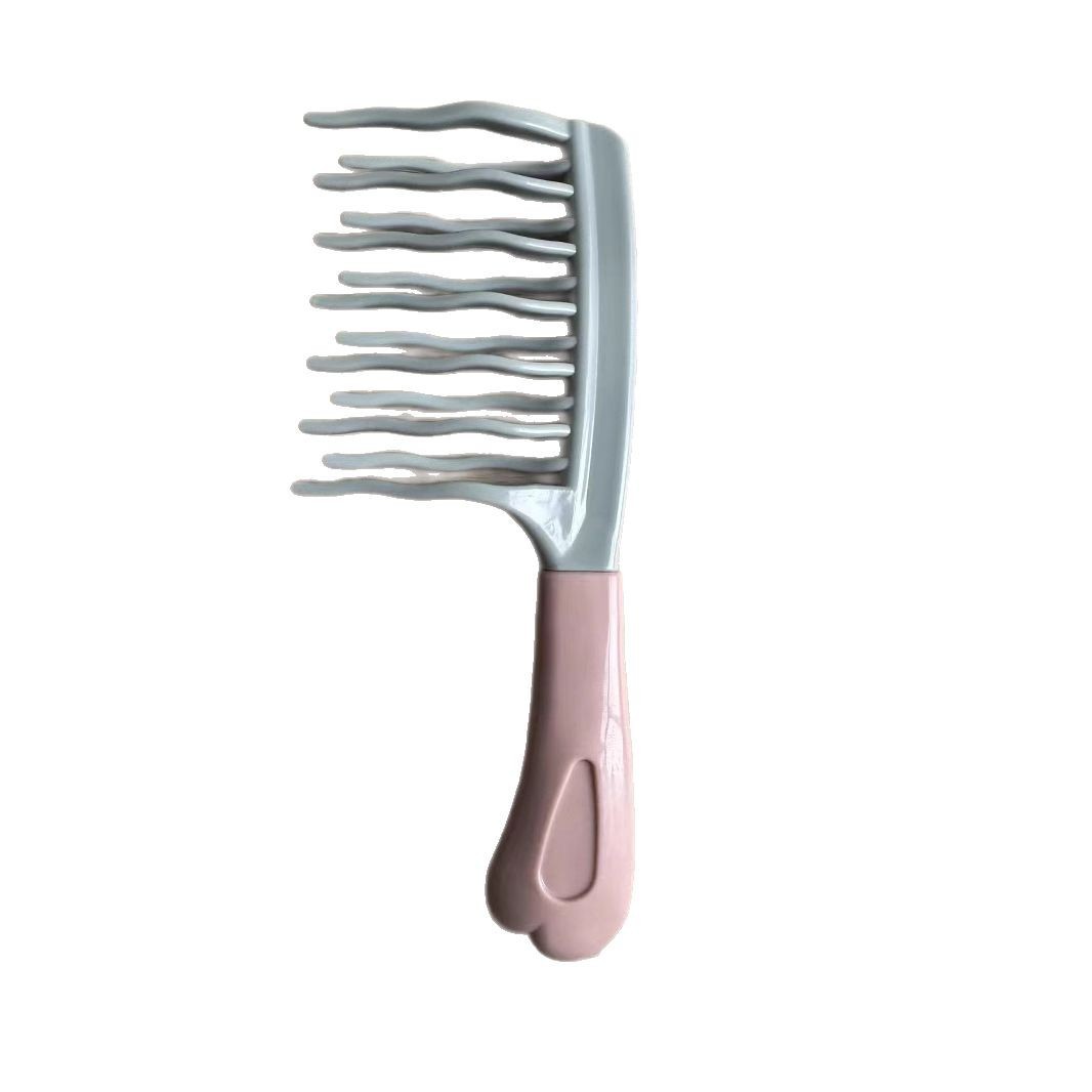 Double-Row Large Wave Tooth Comb Anti-Static Curly Hair Comb Scalp Massage Comb Hair Fluffy Comb Curly Hair Styling Comb