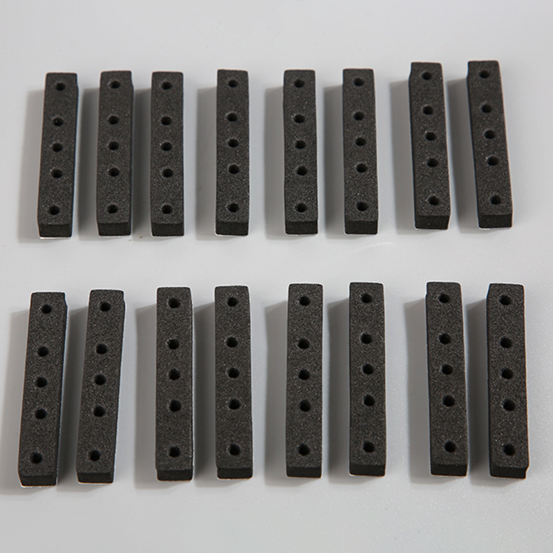 Wholesale Eva Black Foam Shock-Absorbing Single-Sided Adhesive Foam High Rebound Sheet Foam Self-Adhesive Foam Strips