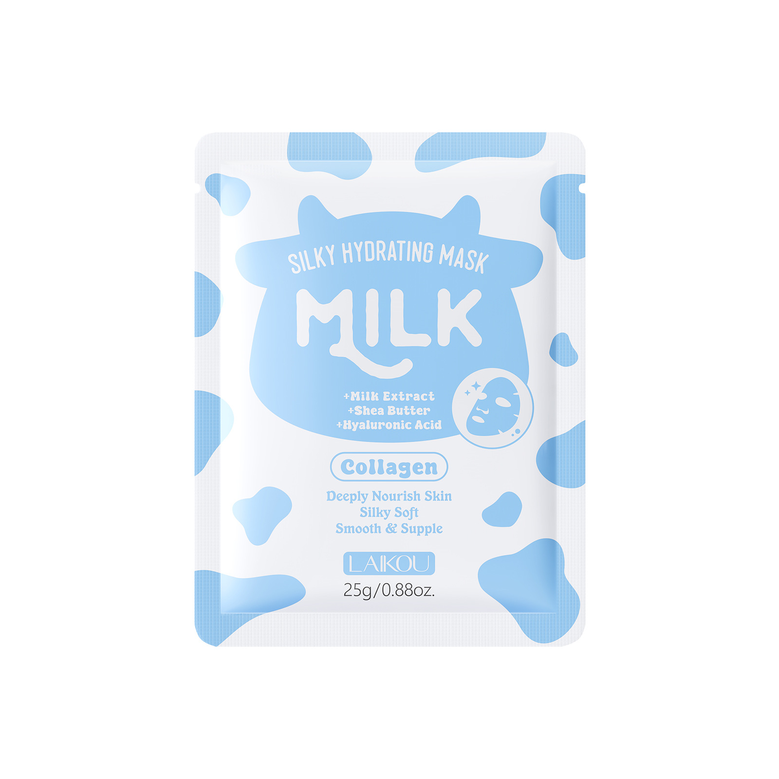 Cross-Border New Product Laikou Milk Mask Patch 25g Hydrating and Moisturizing Facial Care Patch Mask Export Mask