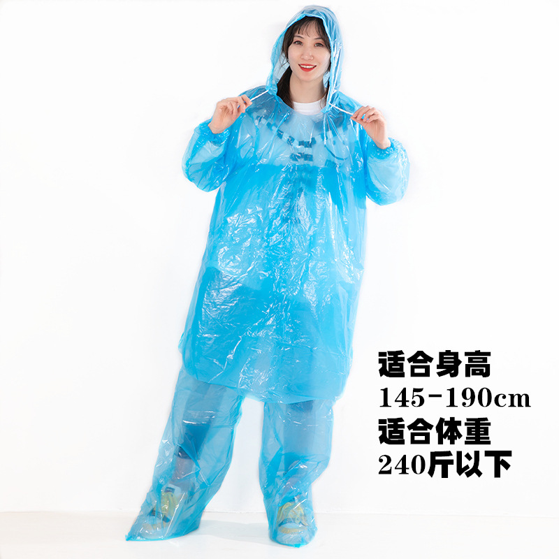 Disposable Rain Pants Thickened Split suit Raincoat Travel Adult Drifting Outdoor Dustproof Waterproof Poncho Wholesale