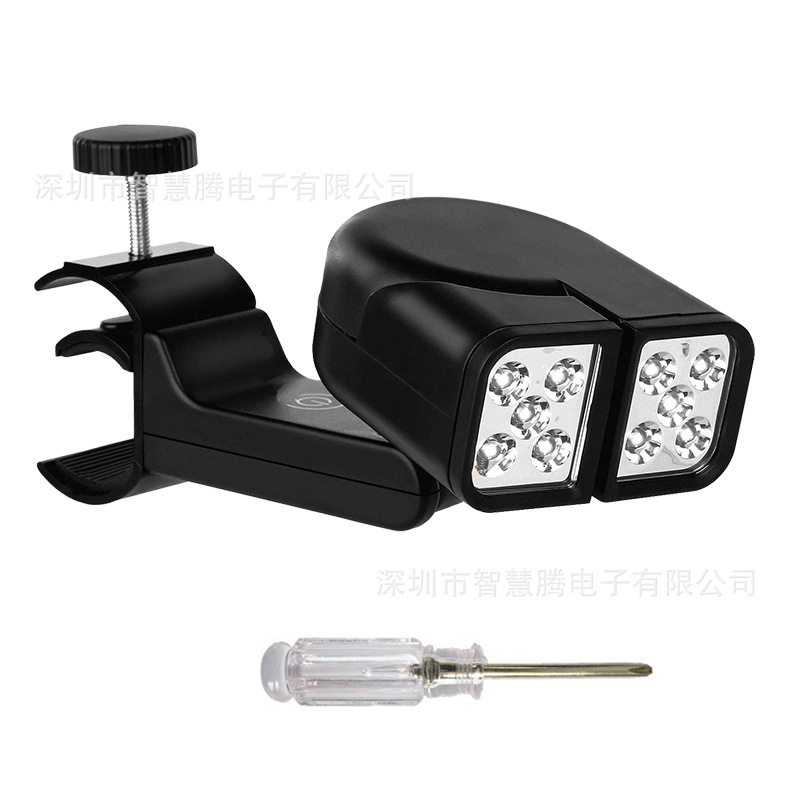 Outdoor barbecue lamp portable night mountaineering sleeping lamp double 360 ° rotatable night barbecue lamp