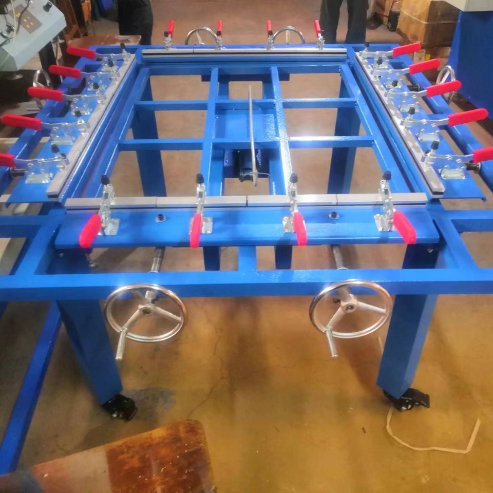 Simple Screen Tensioning Machine Available from Stock, Manual Chuck Screen Tensioning Machine, High Quality and Low Price