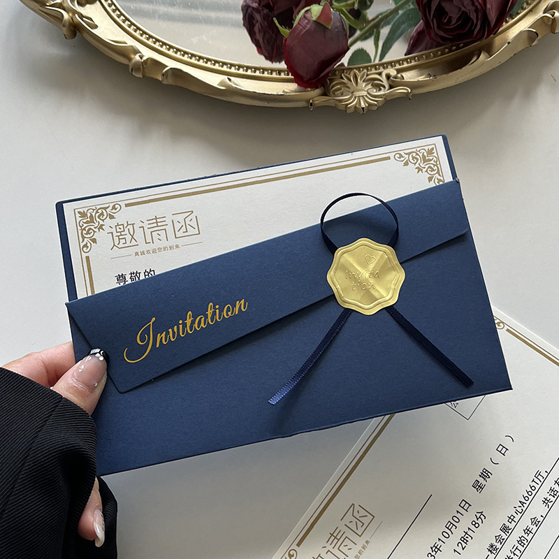 Invitation Letter Company Envelope High-end Atmospheric Business Opening Meeting Annual Meeting Invitation Paper High-end