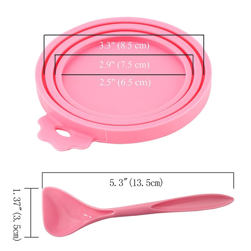 Silicone Pet Canned Lid Universal Spoon Cat Claw Lid Cat and Dog Food Preservation Three-in-One Silicone Sealed Lid Factory