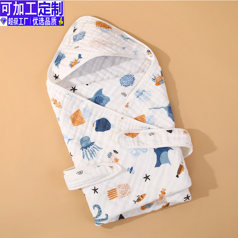 Летний хлопковый комбинезон для новорожденных, детская комфортабельная марлевая одежда с мультяшным дизайном на все сезоны