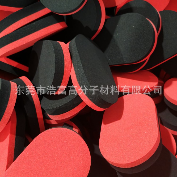 Eva Sponge Cleaning Wipe Table Tennis Special Sponge Wipe Racket Cleaning Sponge Red and Black Eva Latex Sponge Wipe