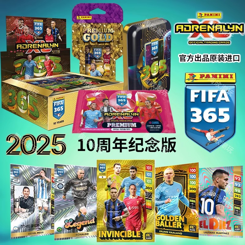 Карточка Panini Star Card Fifa365 Коллекция 10-летие Официальный аксессуар Карточка Хааланда