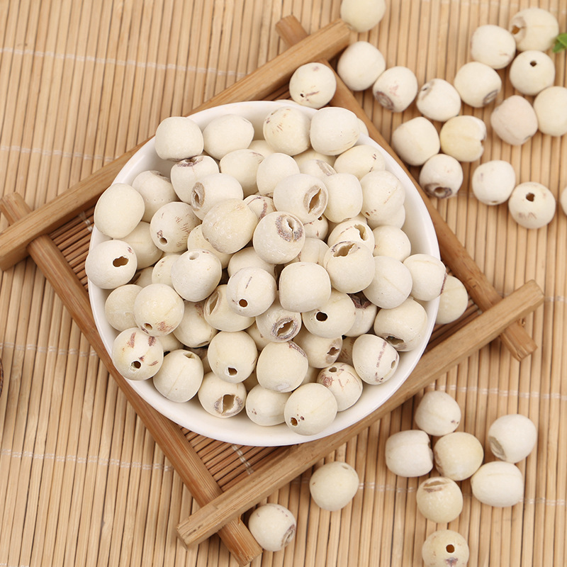 [White Lotus] Xianglian Dry Goods Inch Sanlian Xianglian Large Core Peel White Lotus Seed 500g Core Lotus Seed Dry Goods