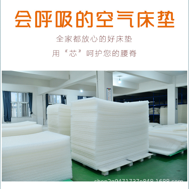Air Fiber Mattress 3D Polymer Breathable Washable Japanese Black Technology Source Factory Silk Pe Poe Removable and Washable