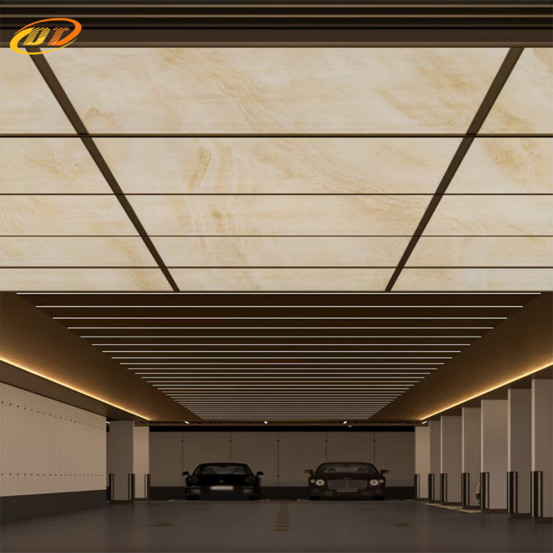 Jade Glass Acrylic Marble Artificial Jade Board Glass Stone Ceiling Background Wall Luminous Column Curved Board