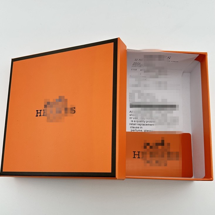 Belt Box Packaging Box Lid Gift Box Foreign Trade L Brand H Brand g Brand Colored Box Factory Wholesale Gold Stamping Process