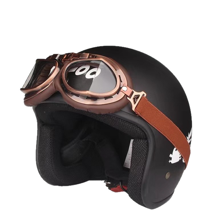 Harley Glasses Goggles Kart Retro Silver Frame Bronze Goggles Angled Motorcycle Windproof Goggles