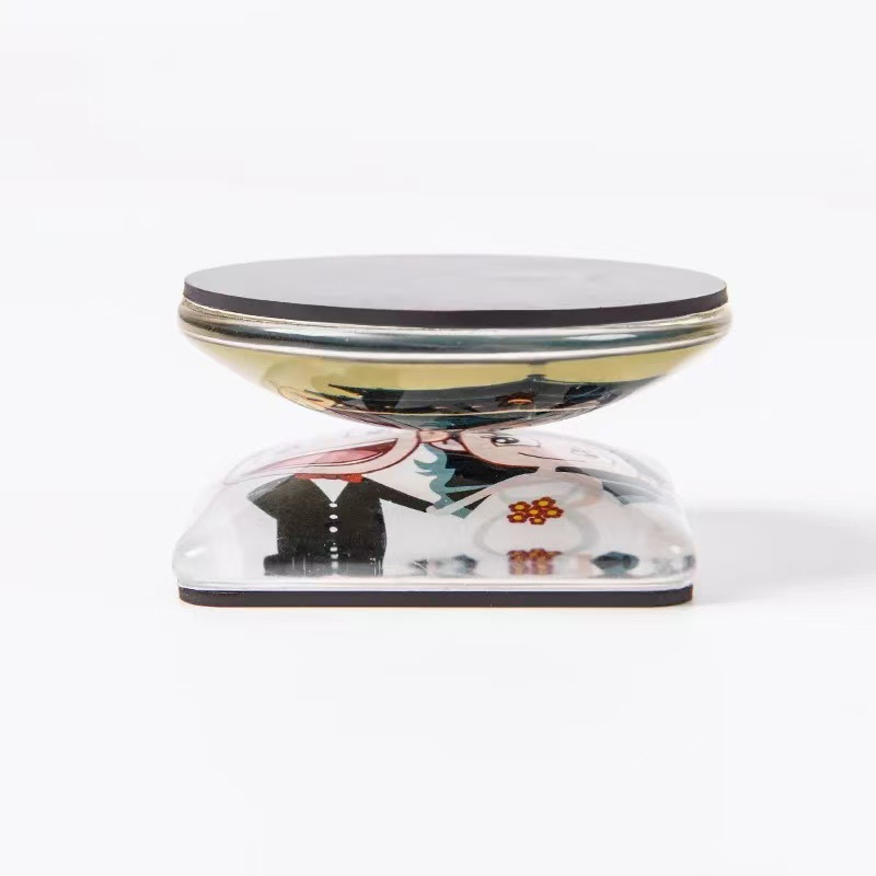 Crystal Refrigerator Magnet DIY Customized Baby Travel Scenery Photo Commemorative Gift Crystal Glass Refrigerator Magnet Magnetic