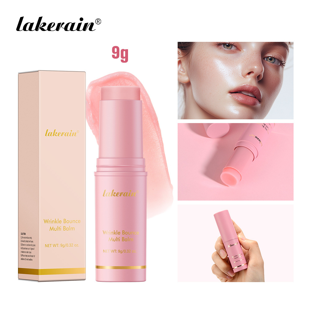 Lakerain Pink Multifunctional Cream Stick Moisturize for Face and Lips