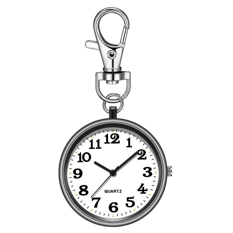 Exam-specific Pocket Watch for Children and Students Large Digital Keychain Hanging Watch Nurses' Watch Clear Niche New Quartz Watch