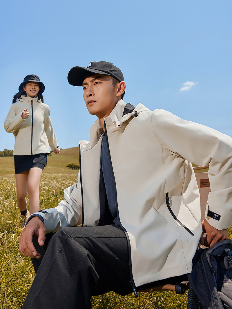 Single-layer assault clothing custom-made thin outdoor overalls custom-made hooded windbreaker autumn and winter overalls jacket embroidered logo