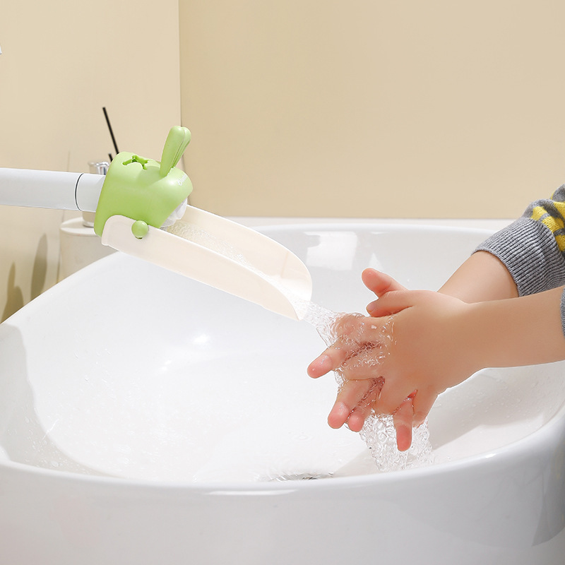 Bathroom Children's Water Diverter Silicone Cute Faucet Extender Carefully Selected Baby Hand Washing Splash-Proof Artifact