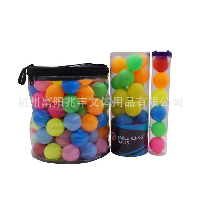 Free Shipping Color Table Tennis Factory Training Game Children's Arena Luminous pp Beer 40mm Table Tennis Ball