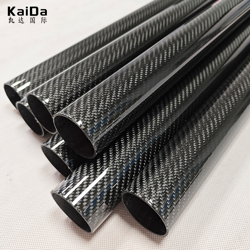 3K Full Carbon Fiber High-Strength Carbon Tube with Wall Thickness of 1Mm-30Mm, Carbon Fiber Tube Manufacturer Direct Sales Carbon Tube