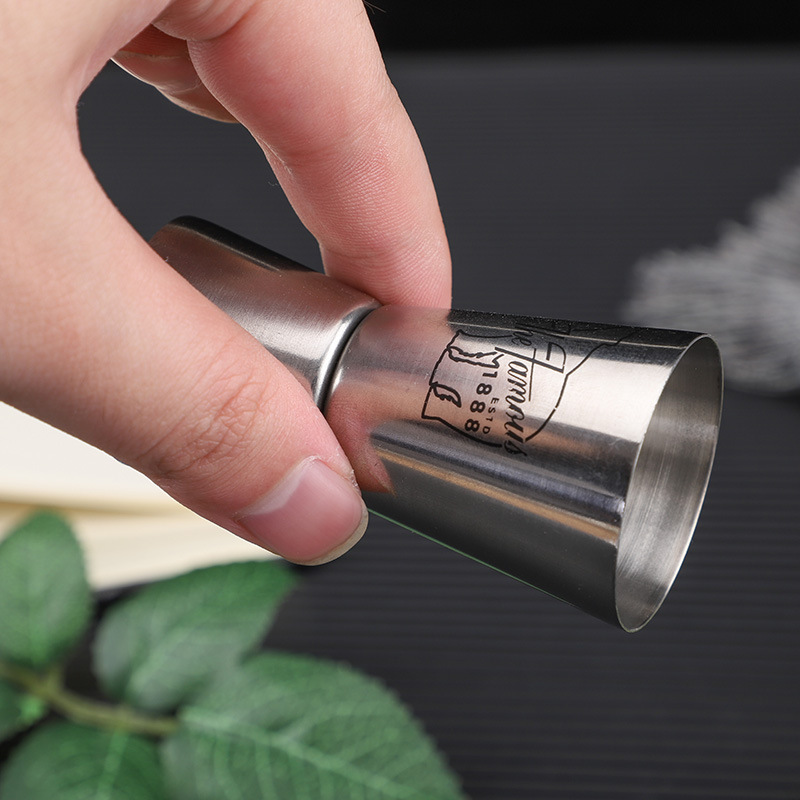 Processing Customized Bar Stainless Steel Beer Spirits Measuring Cup Bartending 15/30ml Stainless Steel Simple Measuring Cup Wholesale