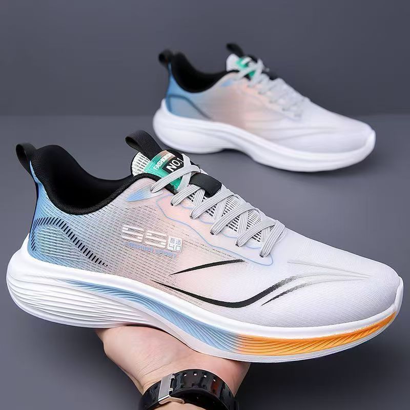 Men's Shoes Spring and Summer Mesh Breathable Shoes Casual Shoes Ultra-light sneaker Soft Sole Non-slip Shock-absorbing Student Running Shoes