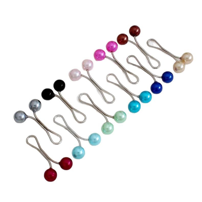 Cross-border Pearl U Hood Clip Scarf Buckle Pearl Scarf Clip Scarf Clip Women's Hood Pin Brooch Neck Clip