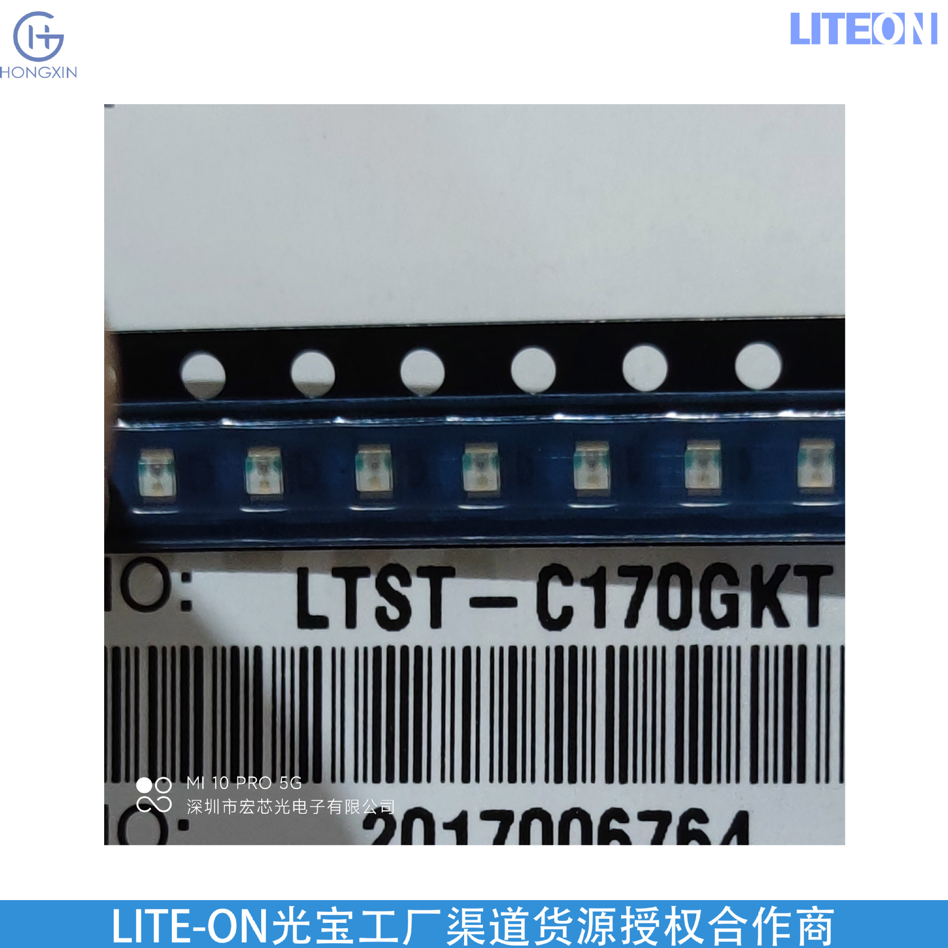 Lite-On Original Spot Ltst-C170Gkt Green Light Led Voltage 2.1V Current 10Ma Light Angle 130