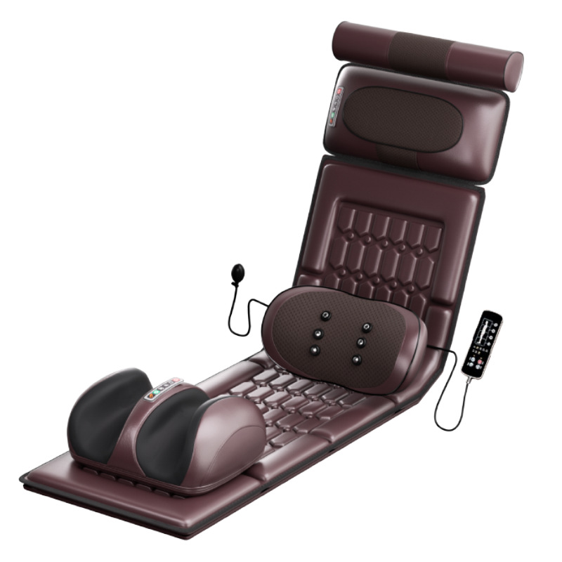 New Full-Body Multi-Functional Kneading Household Heated Shoulder, Neck, Waist and Back Massage Mattress Waist Air Bag Moxibustion Chair Cushion