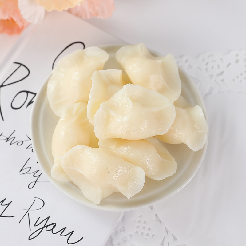 Pvc Artificial Dumpling Model Quick-Frozen Dumpling Artificial Pumpkin Spinach Dumpling Creative Activity Pendant