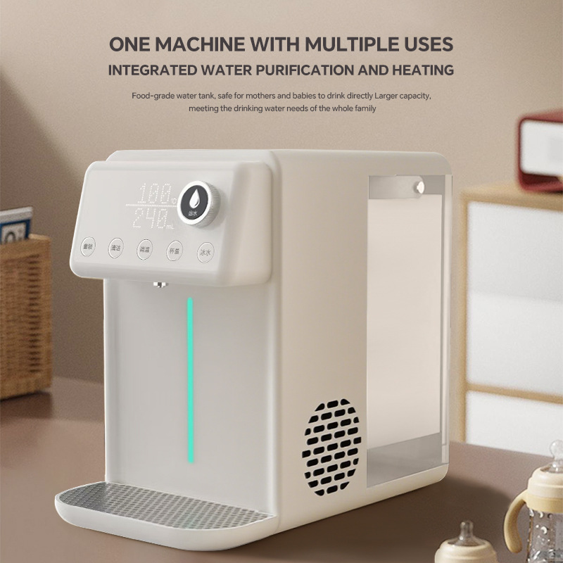 Hot and Cold Water Dispenser Dual-Purpose All-In-One Water Dispenser Household Instant Hot Water Dispenser Small Desktop Refrigerator Cross-Border