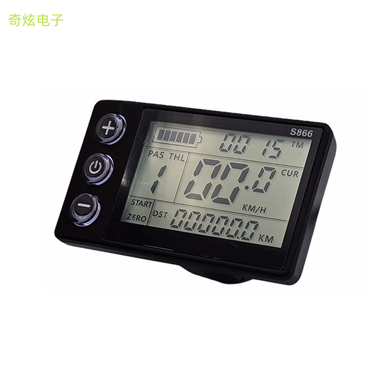 Mountain Bike Lithium Battery Modification Accessories Lcd-S866 Electric Scooter Smart Lcd Instrument Panel Waterproof