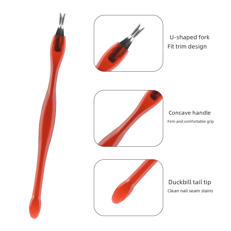 Nail Art Dead Skin Fork Nail Care Nail Art Dead Skin Push Exfoliating Dead Skin Nail Barb Exfoliating Dead Skin Repair Tool