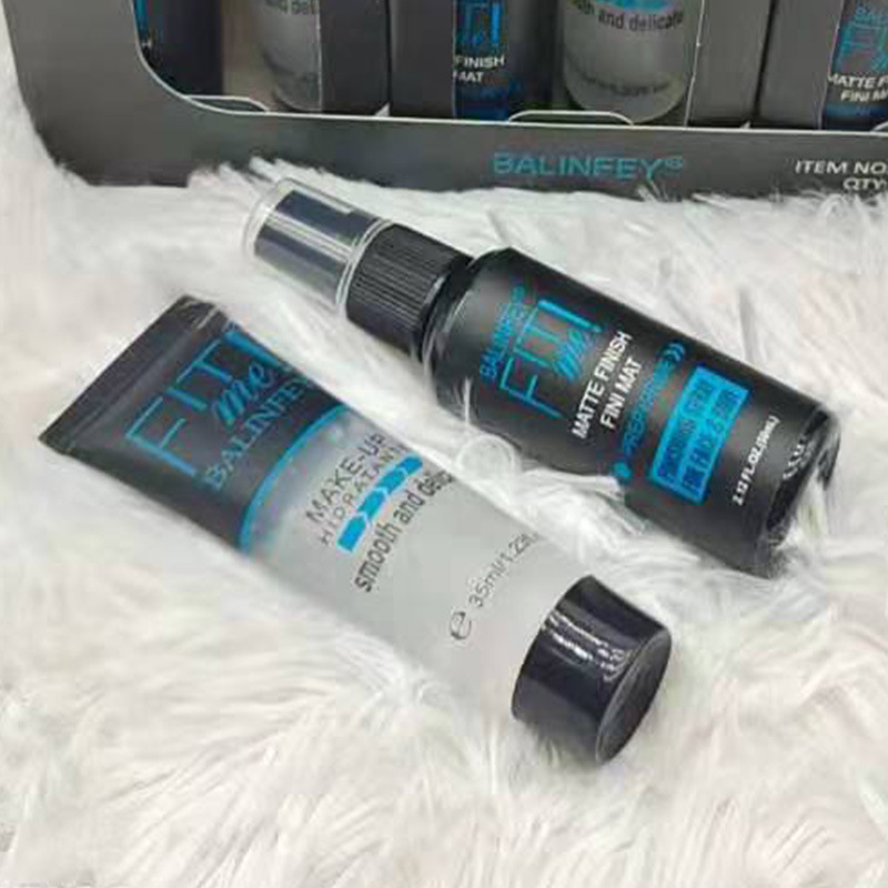 Foreign trade two-in-one transparent makeup pre-emulsion makeup after Makeup Spray set makeup pre-emulsion + makeup set spot