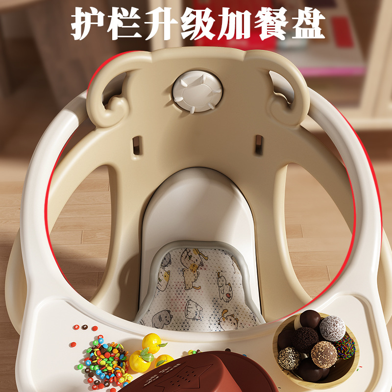 Multi-functional baby rocking horse scooter two-in-one anti-fall design safe and fun baby Bluetooth music machine