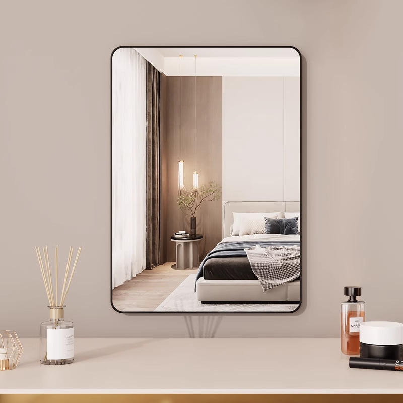 Casual Large Makeup Mirror Desktop Student Dormitory Bedroom Bathroom Mirror Wall-Mounted High-Definition Makeup Mirror Wall-Mounted